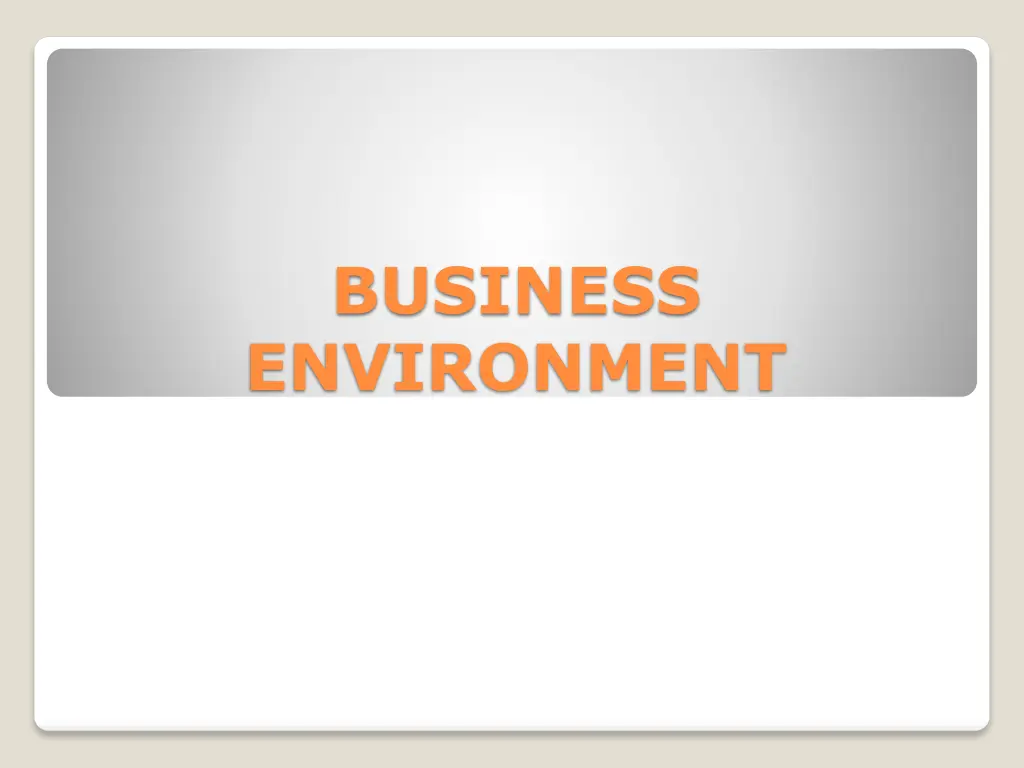 business environment 1
