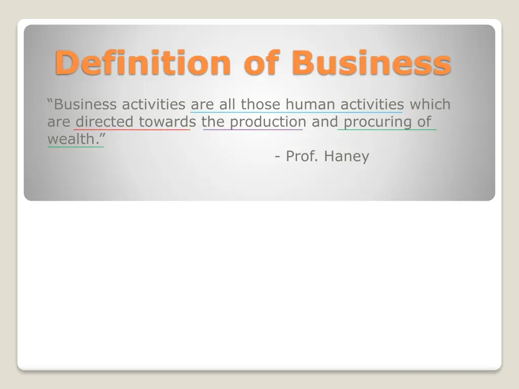 definition of business