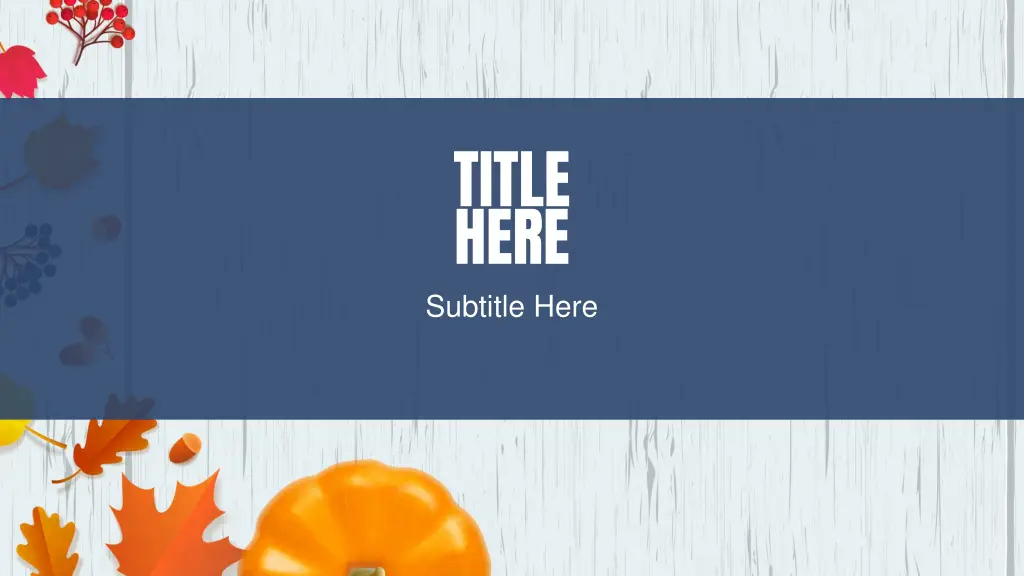 title here subtitle here