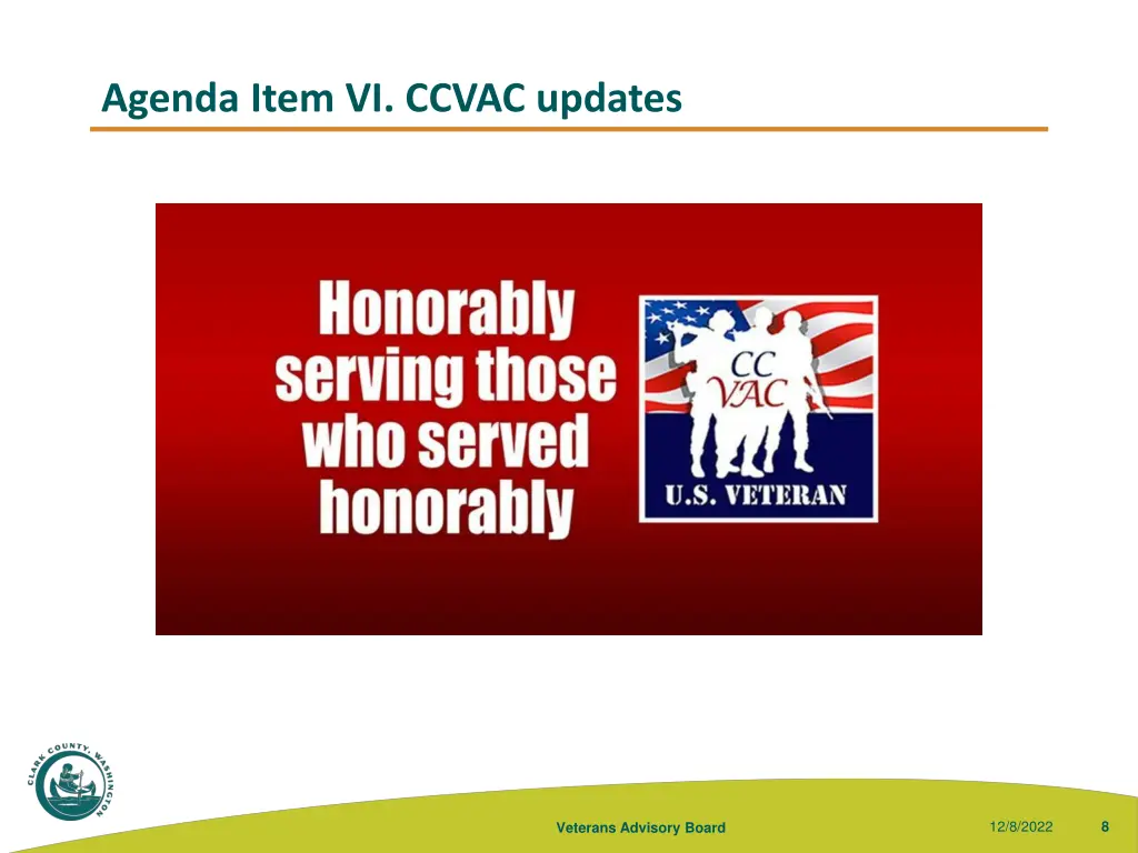 agenda item vi ccvac updates