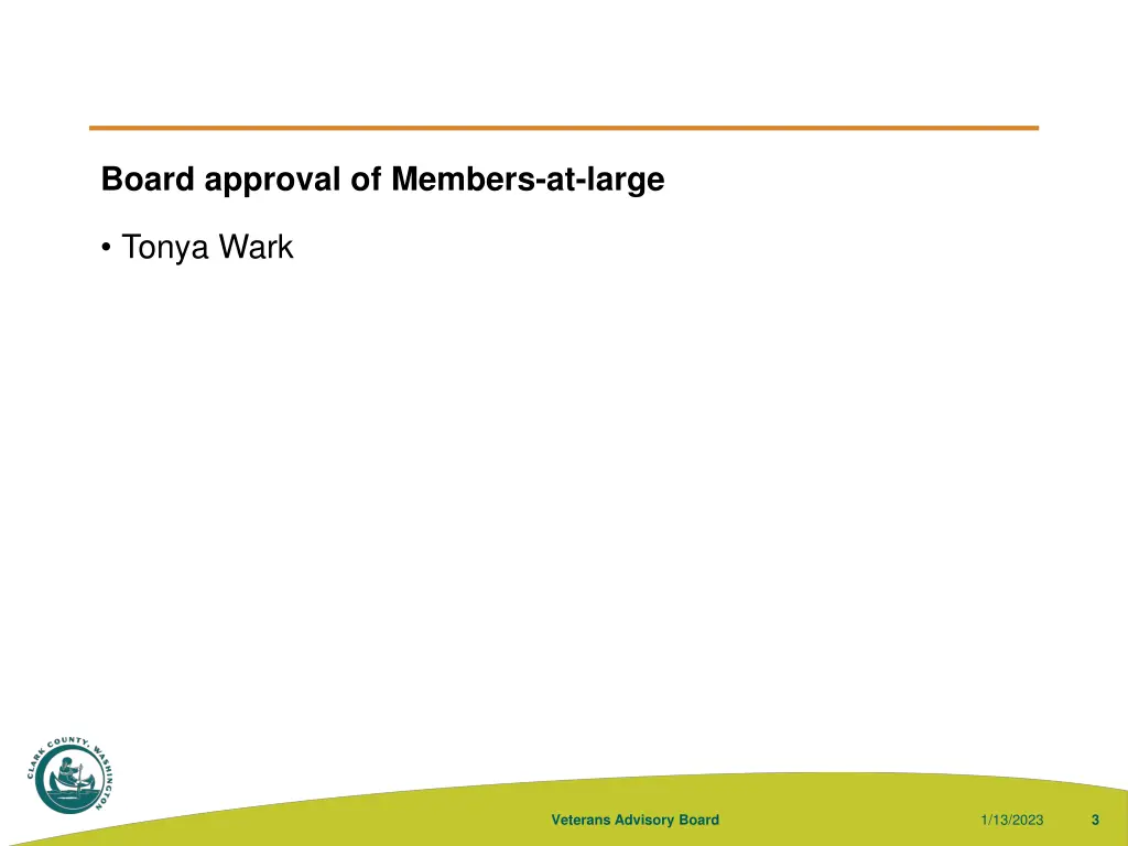 board approval of members at large