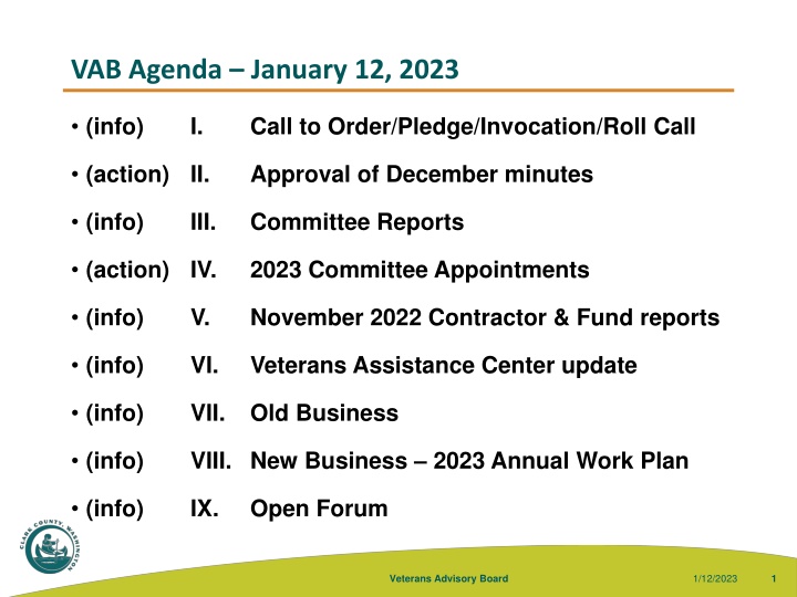 vab agenda january 12 2023
