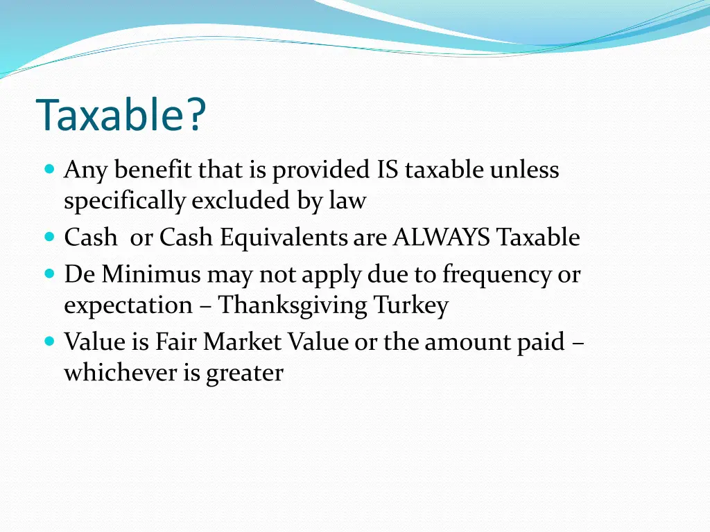 taxable