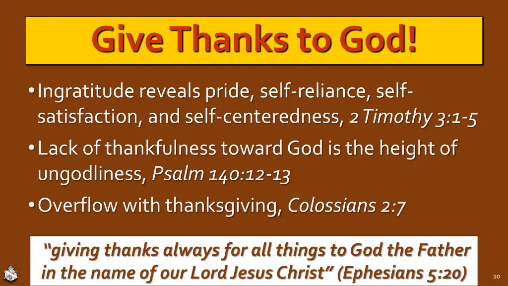 give thanks to god 1