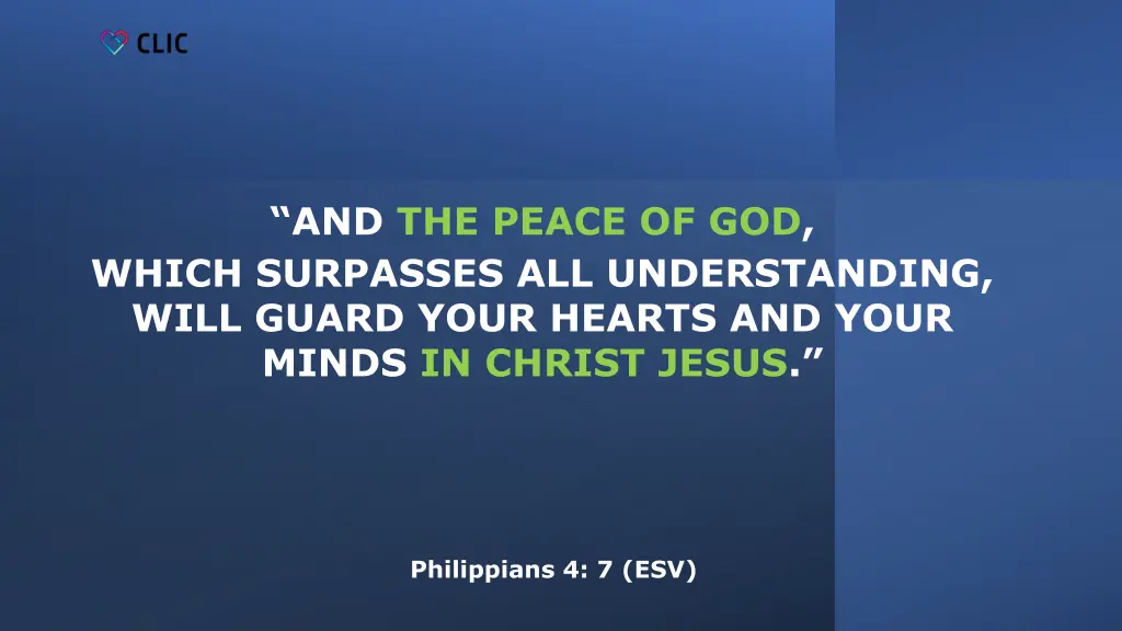 and the peace of god which surpasses