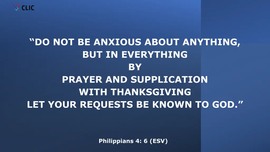 do not be anxious about anything