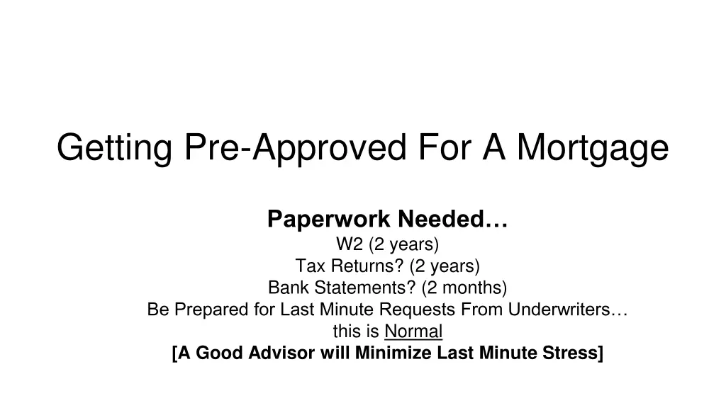 getting pre approved for a mortgage 4