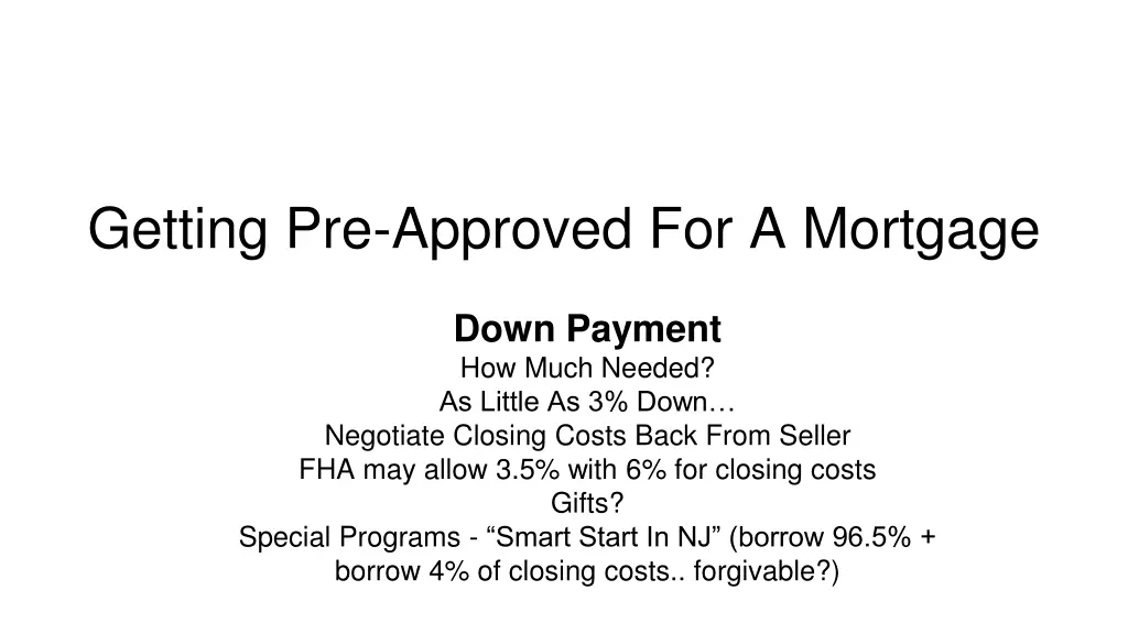 getting pre approved for a mortgage 5