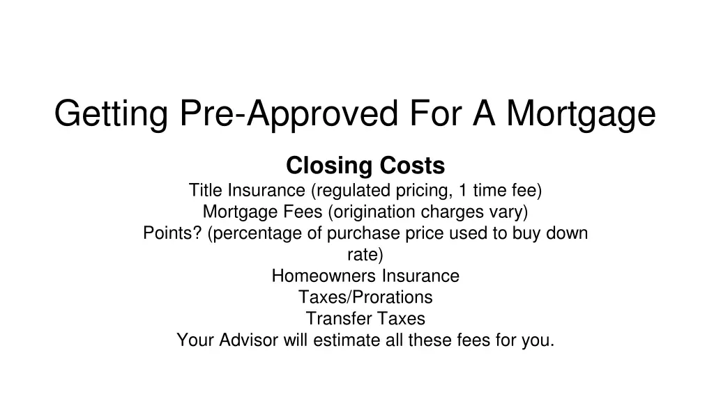 getting pre approved for a mortgage 6