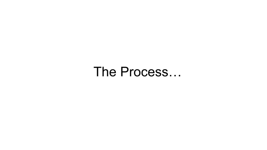 the process
