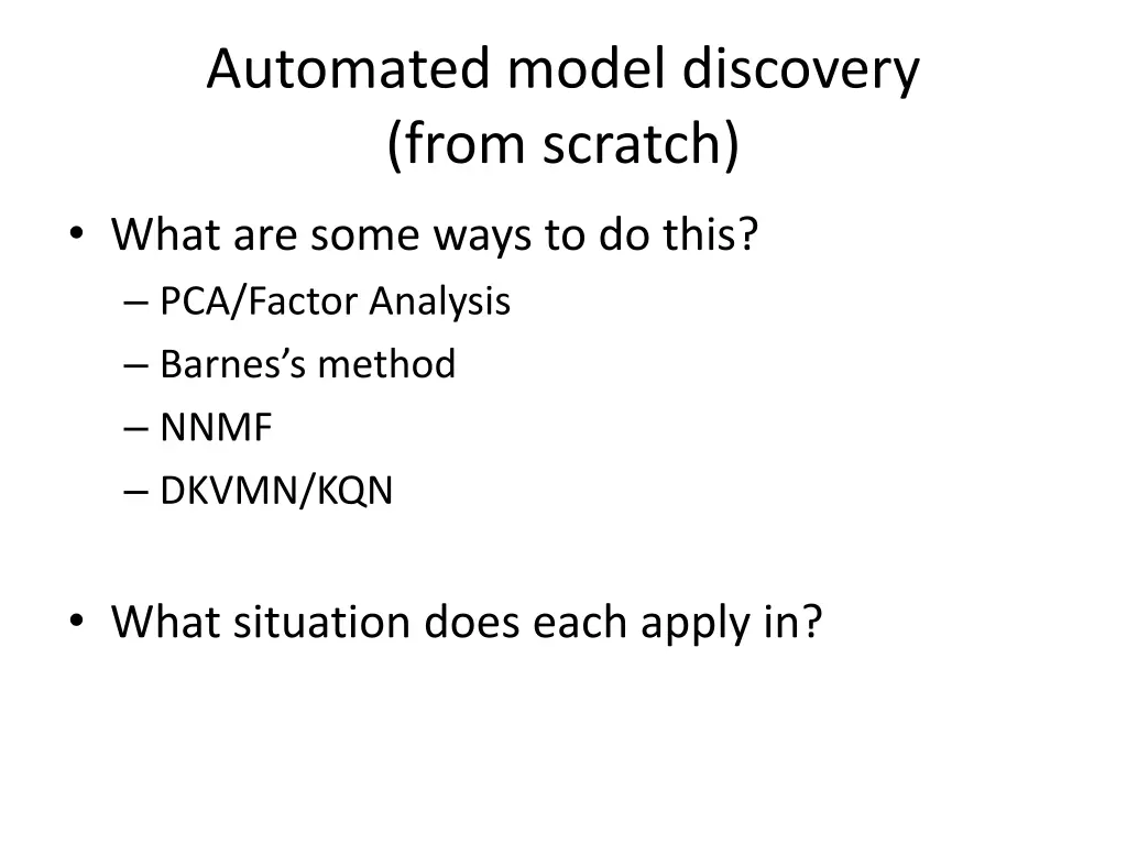automated model discovery from scratch 1