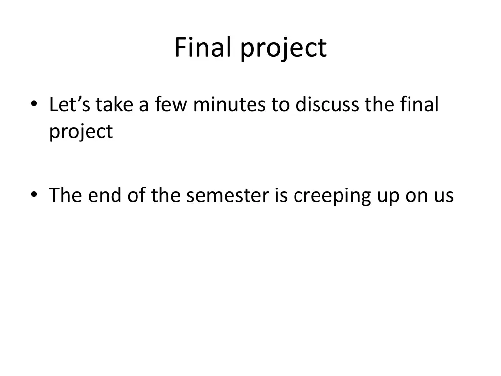 final project