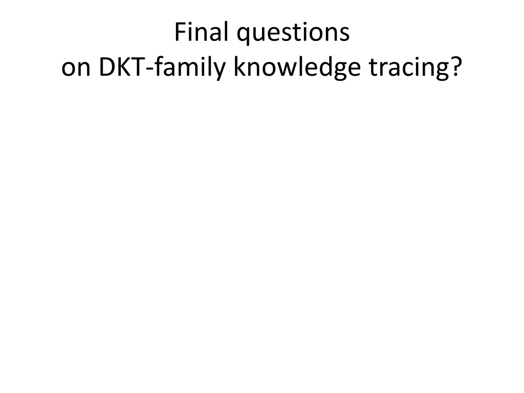 final questions