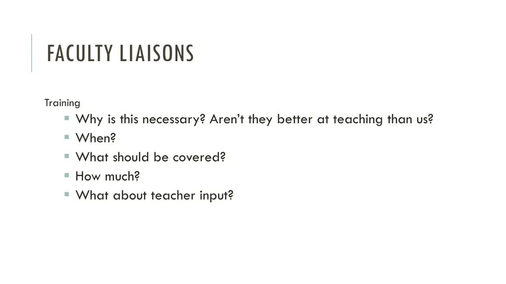 faculty liaisons 2