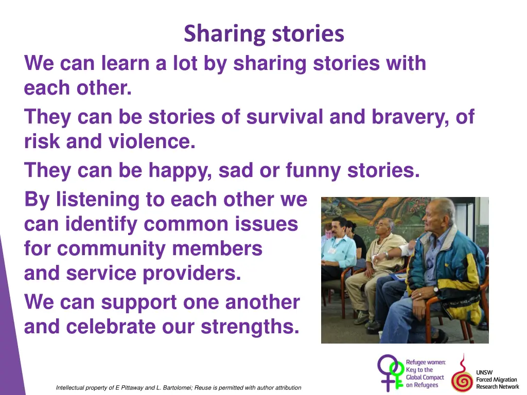 sharing stories