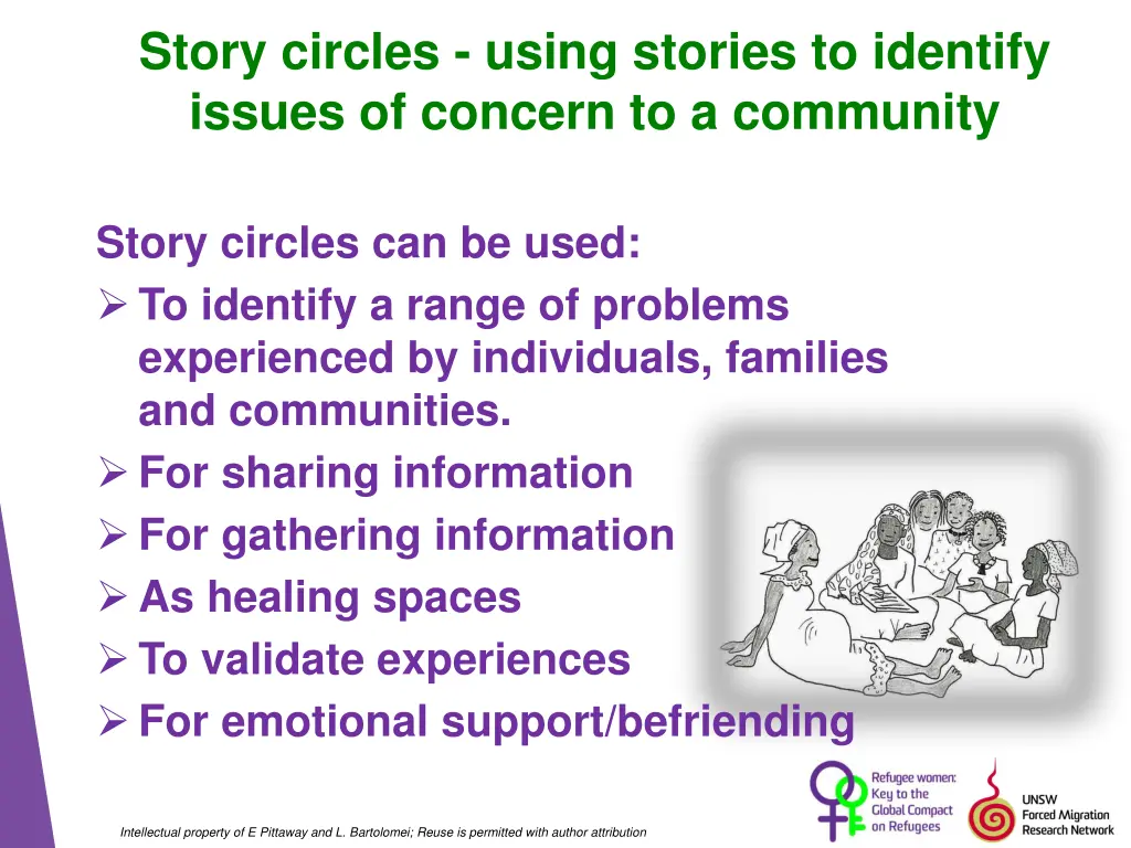 story circles using stories to identify issues