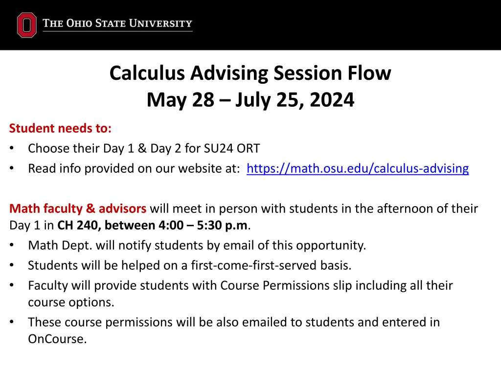 calculus advising session flow may 28 july 25 2024