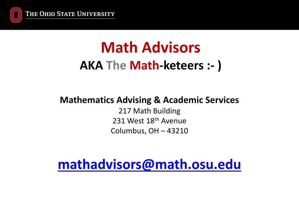 math advisors aka the math keteers