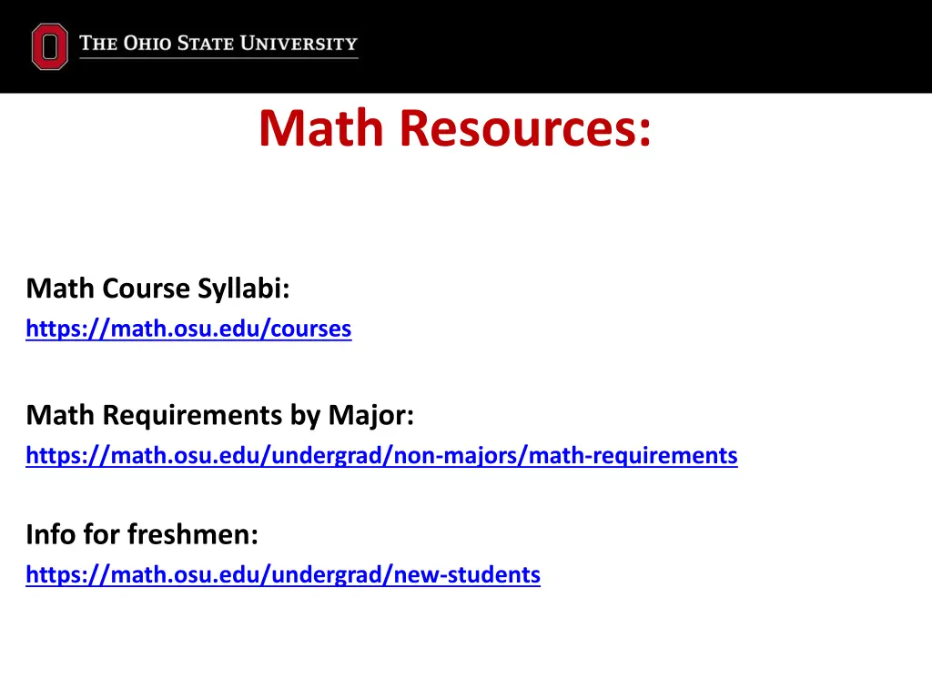 math resources