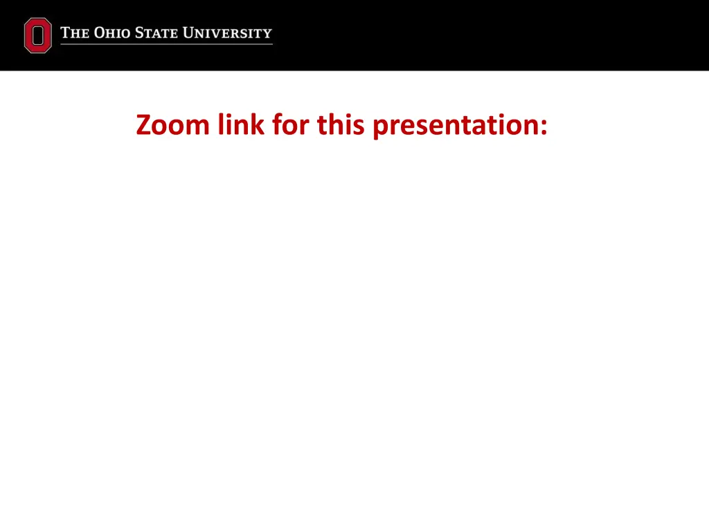 zoom link for this presentation
