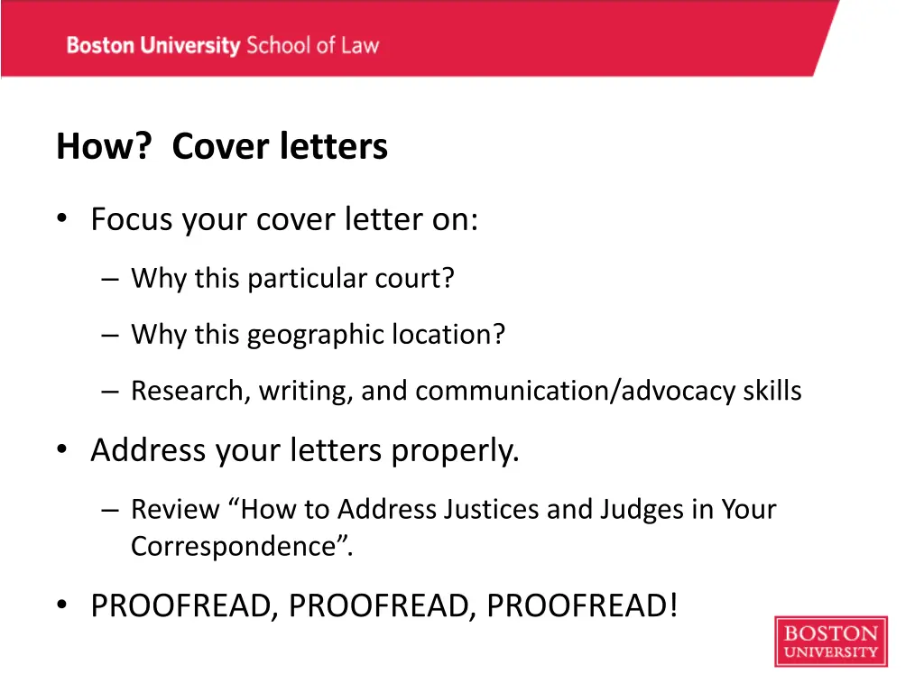 how cover letters