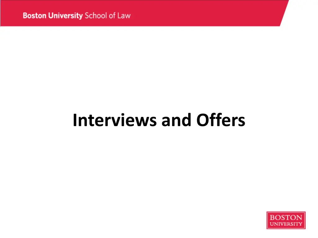 interviews and offers