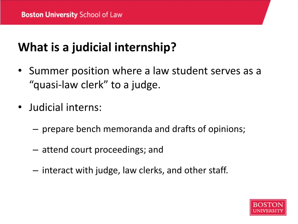 what is a judicial internship
