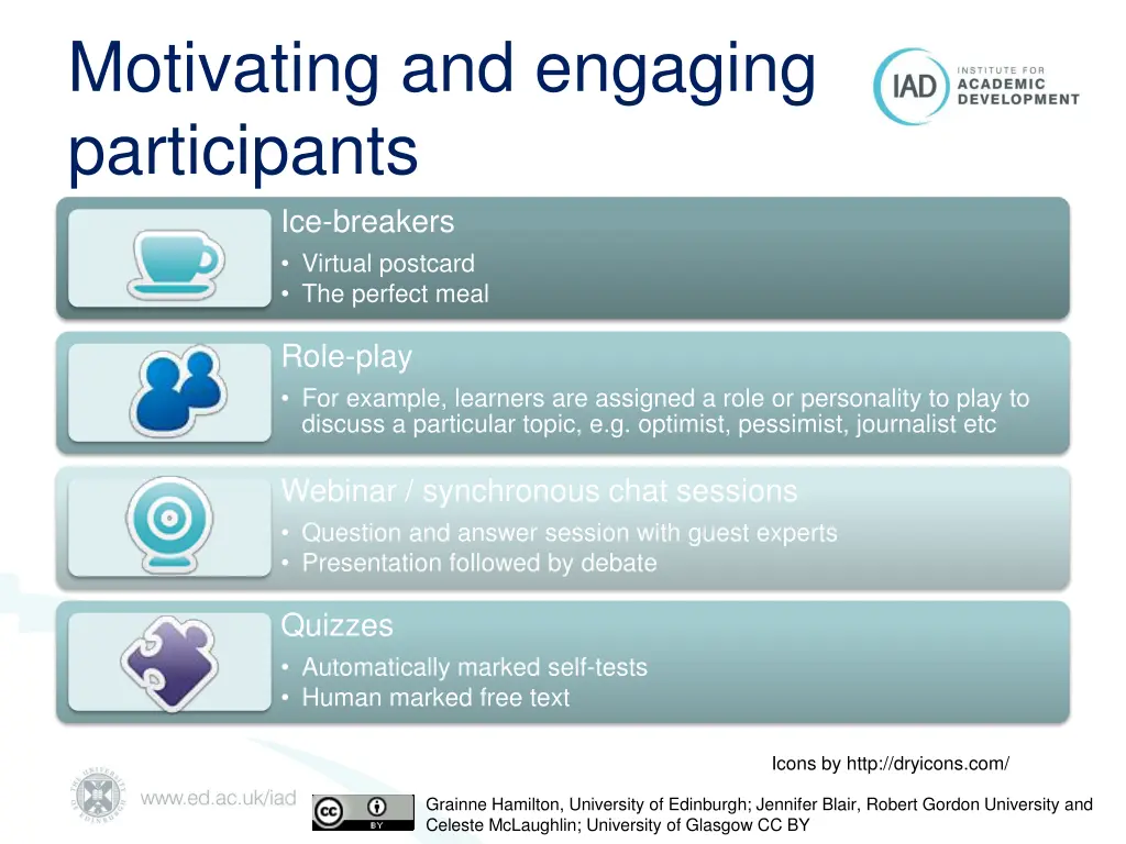motivating and engaging participants ice breakers