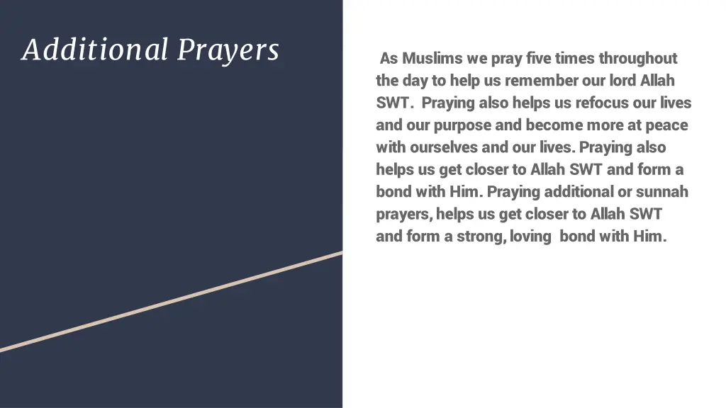 additional prayers