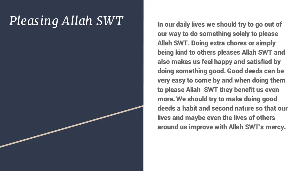 pleasing allah swt