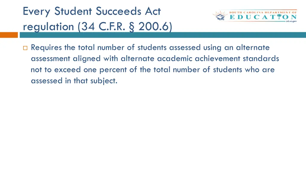 every student succeeds act regulation