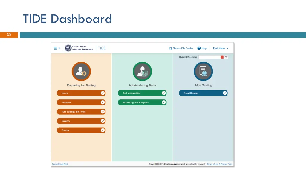 tide dashboard