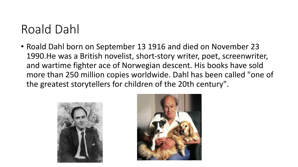 roald dahl 1