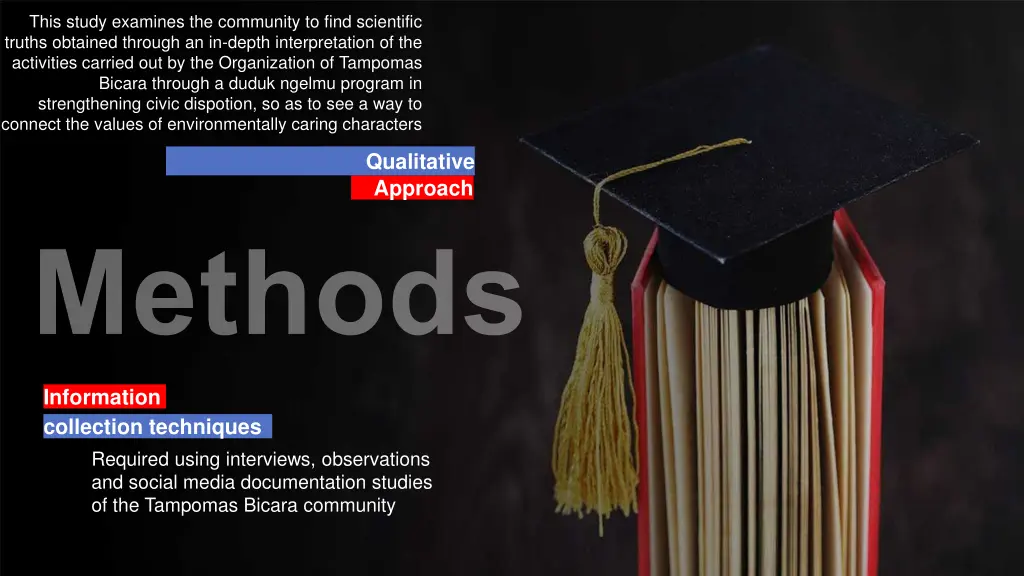 this study examines the community to find