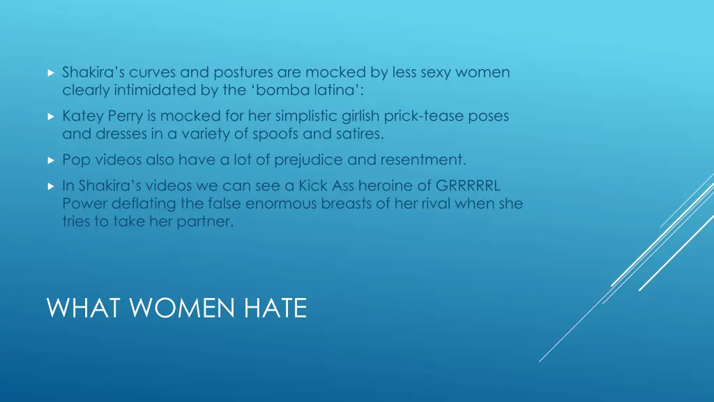 shakira s curves and postures are mocked by less