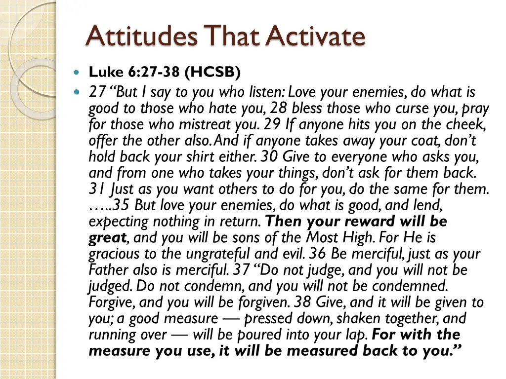 attitudes that activate