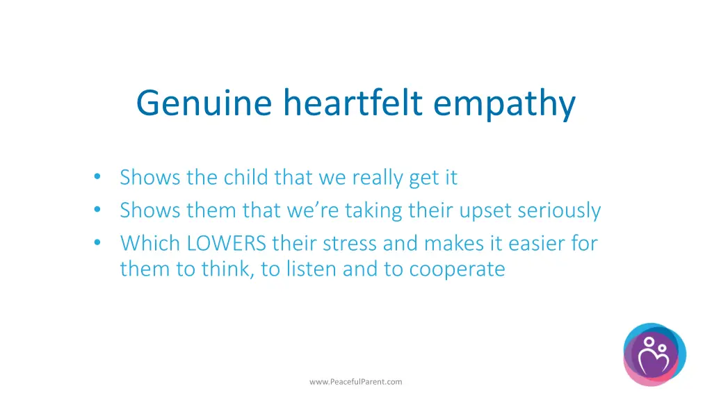 genuine heartfelt empathy