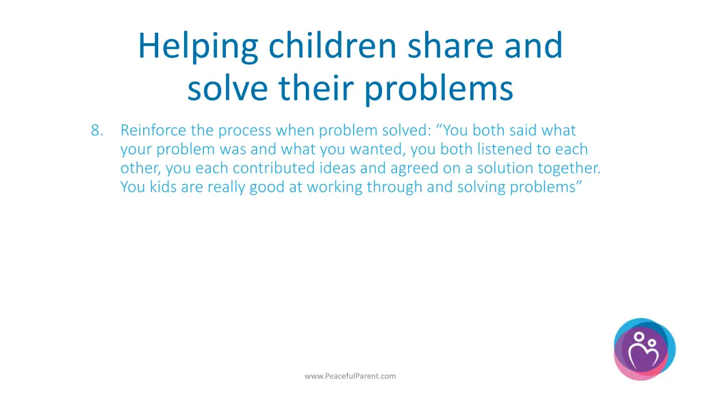 helping children share and solve their problems 2