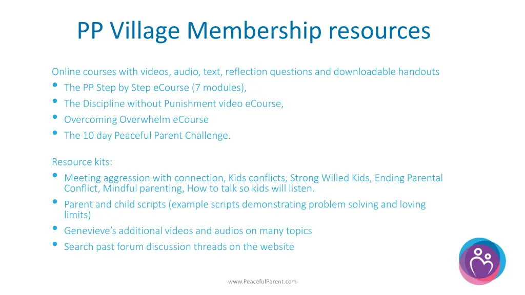 pp village membership resources
