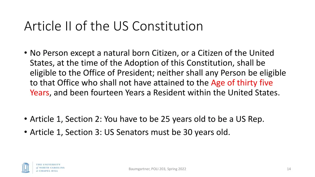 article ii of the us constitution