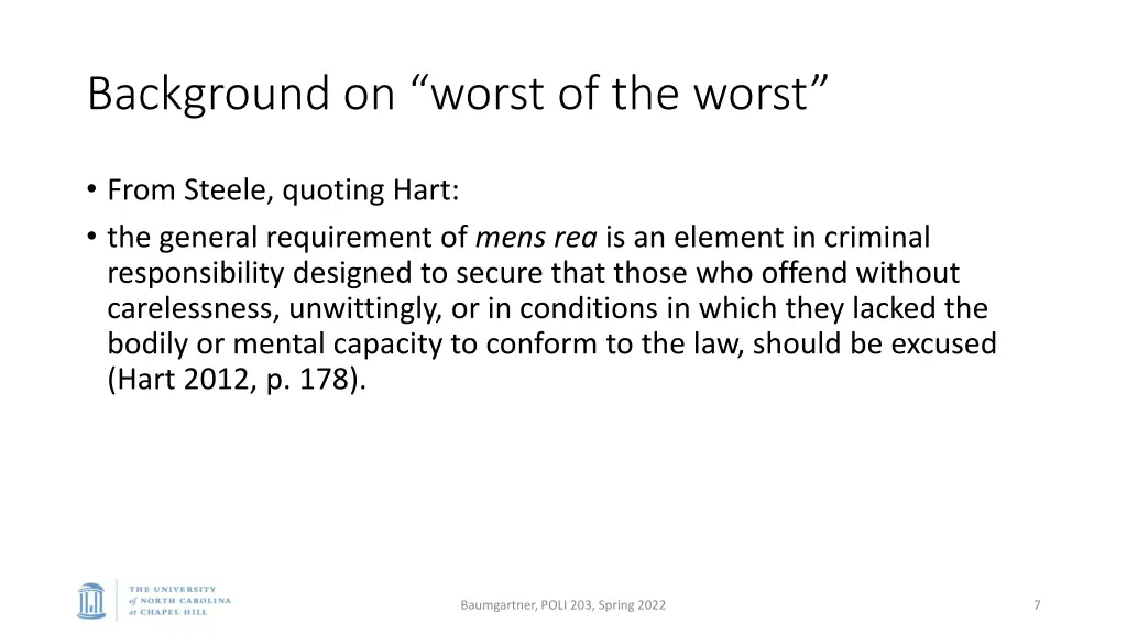 background on worst of the worst