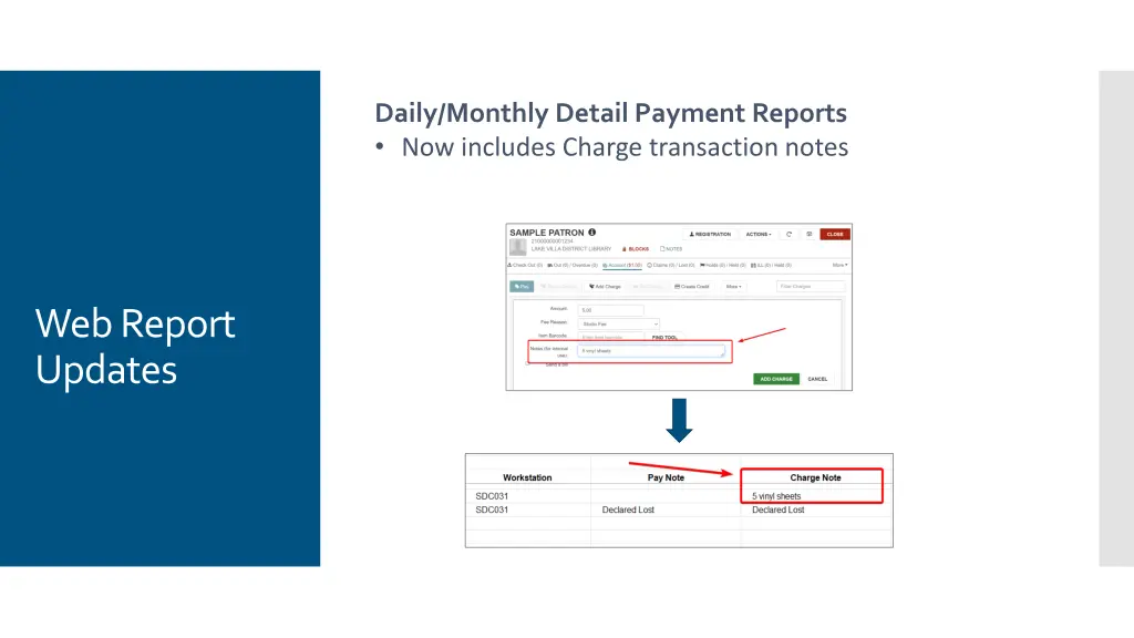 daily monthly detail payment reports now includes 1