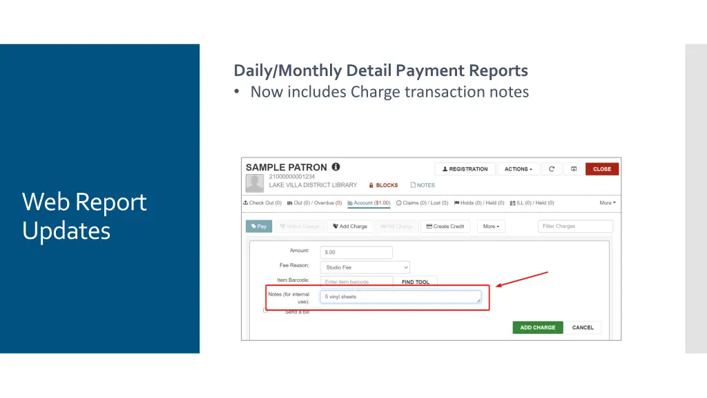 daily monthly detail payment reports now includes