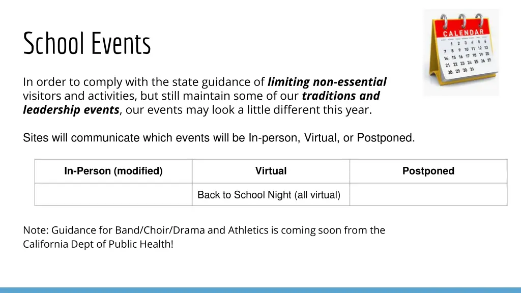 school events
