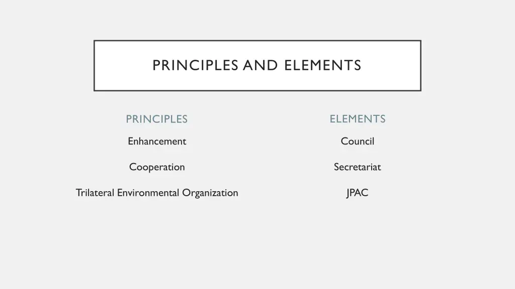 principles and elements