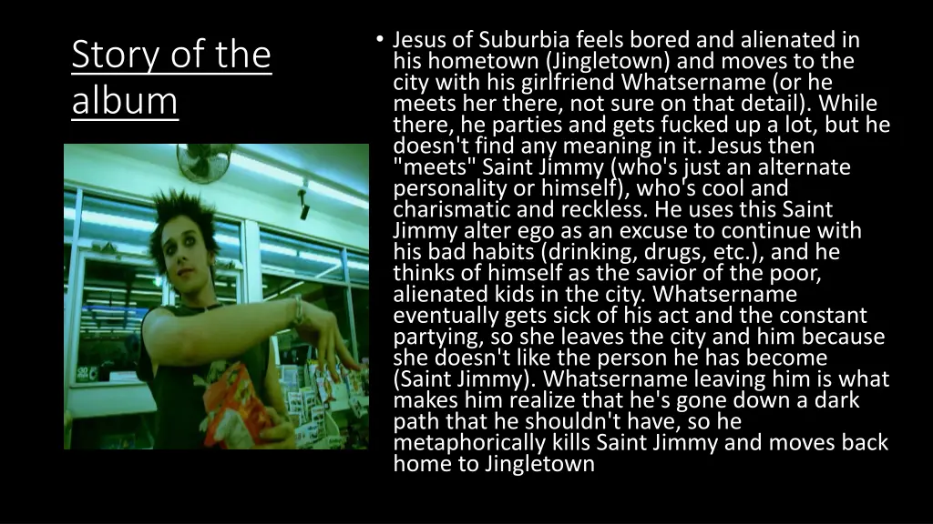 jesus of suburbia feels bored and alienated