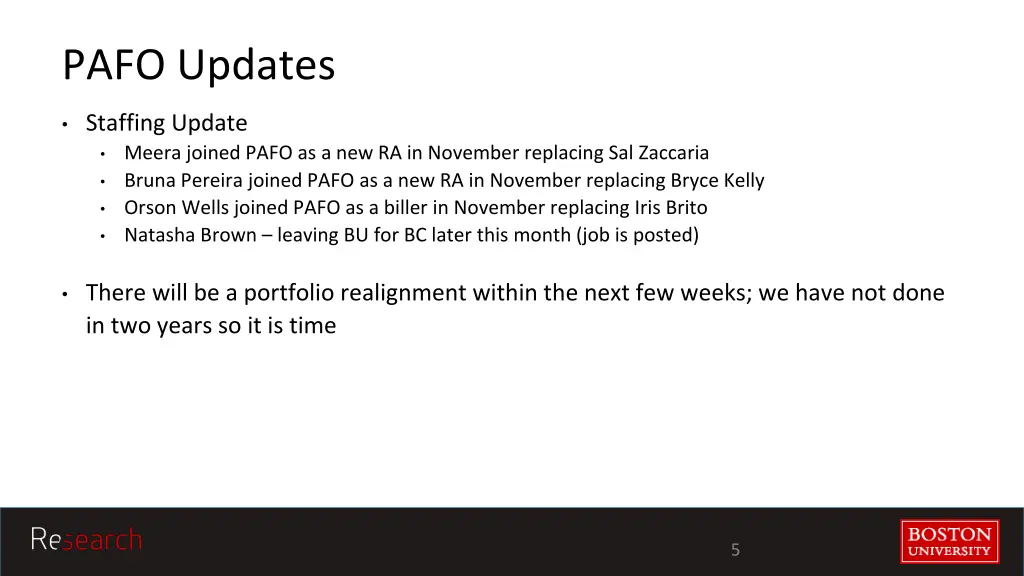 pafo updates
