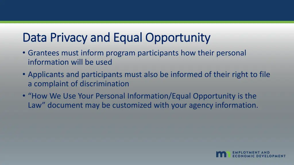 data privacy and equal opportunity data privacy