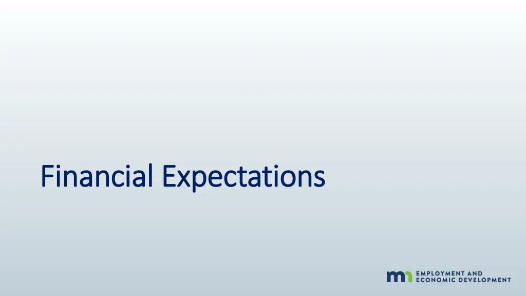financial expectations financial expectations