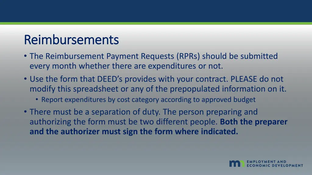 reimbursements reimbursements the reimbursement